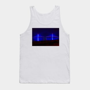 Indian River Bridge Night Expressionism Tank Top